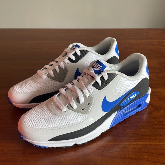 Men’s Nike Air Max Golf White Blue Sneakers Comfort DX5999-141 Size 10.5 - Picture 5 of 6